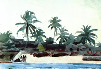 溫斯洛 荷默 Negro Cabins and Palms